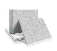 Soundproof Wall Panels 6 Pcs Acoust Insulation Absorcion Door Seal Strip Soundproof Wall Panel for Studio Sound Absorbing Panel(Grey,1.0cm Density)