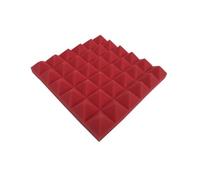 Soundproofing Foam High-density Flame-retardant, Black Gray Yellow Soundproofing Sheet, 30cm Soundproofing Foam 6pcs(Red)