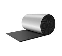 Soundproofing Insulation Mat, Self-Adhesive Aluminium Foil, Fireproof Roll, 5-50mm Thick, Cuttable for Roofs, Floors, Lofts, 10.76 sqft (15mm Thickness)