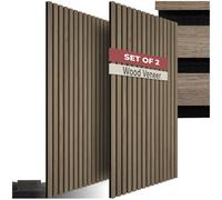 tectake Acoustic Wall Panels Sonic in Light Brown TECTAKE Light Brown