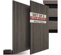 Soundproofing Insulation Panels Wood Veneer 120x60cm Acoustic Wall Tiles