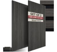 Soundproofing Insulation Panels Wood Veneer 120x60cm Acoustic Wall Tiles