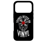 Sounds Better On Vinyl Record Collector Retro Vintage Skull Case for iPhone 17 Pro