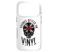 Sounds Better On Vinyl Record Collector Retro Vintage Skull Case for iPhone 17 Pro