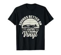 Sounds Better On Vinyl Record Collector Vintage Music LP DJ T-Shirt