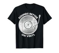 Sounds Better On Vinyl Record Funny Vinyl Record Collector T-Shirt