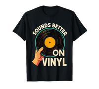 Sounds Better On Vinyl Record Player Old School Dj Turntable T-Shirt