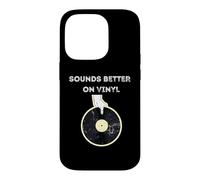 Sounds Better On Vinyl Retro LP EP DJ Record Player Case for iPhone 14 Pro
