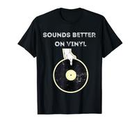 Sounds Better On Vinyl Retro LP EP DJ Record Player T-Shirt