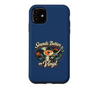 "Sounds Better on Vinyl" Retro Vintage Record Collector Fun Case for iPhone 11
