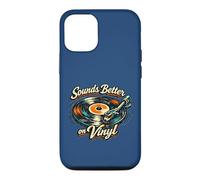 "Sounds Better on Vinyl" Retro Vintage Record Collector Fun Case for iPhone 12/12 Pro
