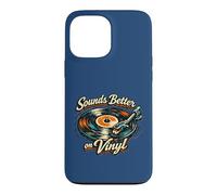 "Sounds Better on Vinyl" Retro Vintage Record Collector Fun Case for iPhone 13 Pro Max