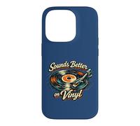"Sounds Better on Vinyl" Retro Vintage Record Collector Fun Case for iPhone 14 Pro
