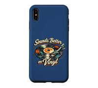 "Sounds Better on Vinyl" Retro Vintage Record Collector Fun Case for iPhone XS Max