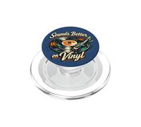"Sounds Better on Vinyl" Retro Vintage Record Collector Fun PopSockets PopGrip for MagSafe