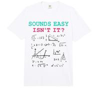 Sounds Easy Isn’t It Funny Math Physics Joke Nerd Humor Comfort Colors Adult Heavyweight T-Shirt