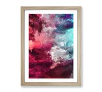 Sounds In Soul Abstract Framed Print | A2 Oak Framed Wall Art | Ready to Hang | Abstract Fantasy Picture | Living Room Bedroom Lounge Office