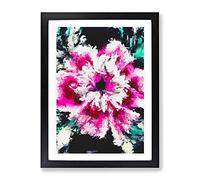 Sounds In The Shadows Abstract Framed Wall Art Print A2 Black