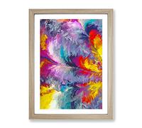 Sounds Of The King Abstract Framed Print | A2 Oak Framed Wall Art | Ready to Hang | Abstract Fantasy Picture | Living Room Bedroom Lounge Office
