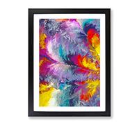 Sounds Of The King Abstract Framed Print | A3 Black Framed Wall Art | Ready to Hang | Abstract Fantasy Picture | Living Room Bedroom Lounge Office