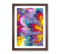 Sounds Of The King Abstract Framed Print | A4 Walnut Framed Wall Art | Ready to Hang | Abstract Fantasy Picture | Living Room Bedroom Lounge Office