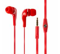 Sounds Xs20 Music On The Move Earbuds With Slim Microphone With Mic, Red