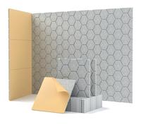Soundsbay Soundproofing Panels, Self-Adhesive Sound Proof Panels for Walls, 12 Pack High Density Honeycomb Sound Proofing Panels for Recording Studios, Office, Live Streaming Decorative 30x30x0.9cm
