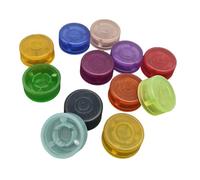 Soundspire 12-Pack Light Up Guitar Pedal Footswitch Toppers, 12 Colors Non-Slip Protective Caps for Multi-Effects Pedals, Universal Fit Switch Covers with Grip