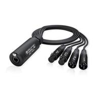 SoundTools CAT Tails MFX - 4 Channel 2 Female + 2 Male XLR to EtherCON Breakout Tails - Send/Return for Analog Audio Over CAT5e/6/7 - Neutrik Connectors - Aluminum Housing for Stage & Live Sound