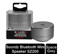 Soundz Bluetooth 3W Aux Port Mini Speaker SZ200 - Gold/Space Grey/Silver[Grey]