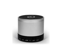 Soundz Mini Bluetooth Speaker With LED, MP3, FM Radio & Micro SD Slot Silver Soundz Silver