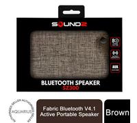 Soundz Sz300 Fabric Bluetooth Speaker Brown - Portable Wireless Job Site Radio For Work Van & Workshop