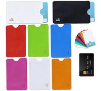 SoundZero 8pcs Colorful Anti-Theft Protection Card, RFID Blocker Protective Cover, Data Theft Protection, RFID Card Holder Blocking NFC Protective Case