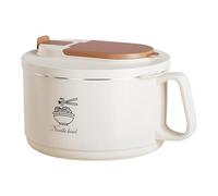 Soup Bowl - 1650ml Large Capacity Anti-Scalding Handle Noodle Bowl Salad Container Perfect for Lunch Fruit Salad Home Office School Apartment Dorm Picnic Camping Outdoor Use