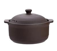 Soup Bowl,Ceramic Soup Serving Pot,Natural Terracotta Casserole with Lids Clay Pots for Cooking, Unglazed Earthenware Rice Pots(T54.7qt)