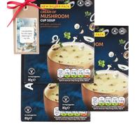 Soup Bundle With Cream of Mushroom Flavour With Garlic, Parsley and Black Pepper Instant Soup Mix (3 Pack) - By Oerich Gift