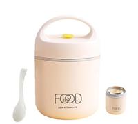 Soup Containers Thermal - 2-Tier Vacuum Insulated Stackable Stainless Steel Thermal Lunch/Snack Box,Thermal Containers Keeps Food Hot Cold For School Travel Picnic