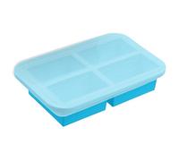 Soup Cube Freezer Tray - Flexible Non-Stick Silicone Construction Portion Control Freezer Tray Airtight Lid Storage Tray | Temperature Resistant Kitchen Accessories for the Z