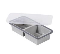 Soup Cubes Freezer Tray - 5.71×11.61×2.36in Long Lasting Transparents Easys Release Tool | Soup Freezer Molds,for Home Family Friends Cooking Cocktails Freezing Whisky Food