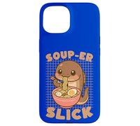 Soup-er Slick Kawaii Eel Ramen Noodle Pun Case for iPhone 15