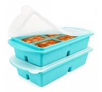 Soup Freezer Container Moulds, 2PCS Silicone Soup Freezer Containers, 250ml Large Portion Meal Prep Freezer Trays, Silicone Ice Cube Tray with Lid, Leakproof Freezer Moulds for Soup, Broth and Stock