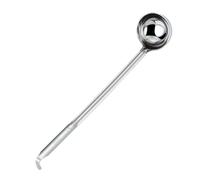 Soup Ladle,Stainless Steel Ladles and Spoons 28cm Long Handle Serving Spoons Professional Ladle with Hook,for Hot Pot, Cooking, Gravy & Baking(30CC)