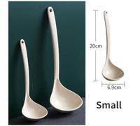 Soup Ladle Wheat Straw Soup Ladle Heat Resistant Large Non-Stick Seamless Kitchen Deep Serving Spoon for Cooking Sauce/Stews/Gravies(Small)