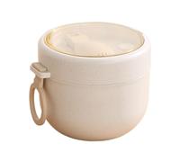 Soup Lunch Containers - Insulated Leakproof Portable Dish | Travel Soup Container | 600ml Capacity Microwave Safe Large Capacity Easy Clean Built In Spoon For Hiking Climbing Sports Beach Sea Summer V