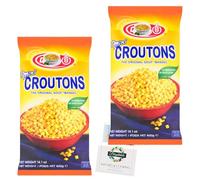 Soup Mandels Mandlakh Bundle with Osem Mini Mandels Croutons 400g 2 Pack + Brightdale Kitchen Booklet