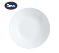 Soup Plate Luminarc Zelie Glass 20cm Serving Stew Pasta Dish Microwave Safe 2pcs