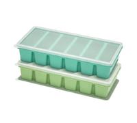 Soup Portion Freezer Moulds, 2Pcs Silicone Freezer Moulds with Lids, Silicone Soup Freezer Containers 6-Compartment Ice Cube Tray for Storing 100ml Broth Leftovers Sauce