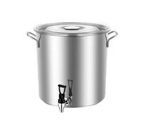 Soup Pot, 35L Stainless Steel Soup Pot, Large Soups Pots with Faucet, Suitable for All Stoves, Drinking Water Bucket with Lid, Tea Bucket, Soups Bucket