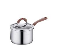 Soup Pot Stainless Steel Milk Pot Baby Baby Food Supplement Pot Home Multi-Function Soup Pot Induction Cooker Universal Saucepan with Lid Safe Frying Pan