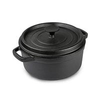 Soup Pot stew Pot cast Iron uncoated Double-Eared stew Soup Non-Stick pan Cooker with Mother's Thickening stew Pot Noodle pan Home Pot Perfect for Breakfast Frying Pan